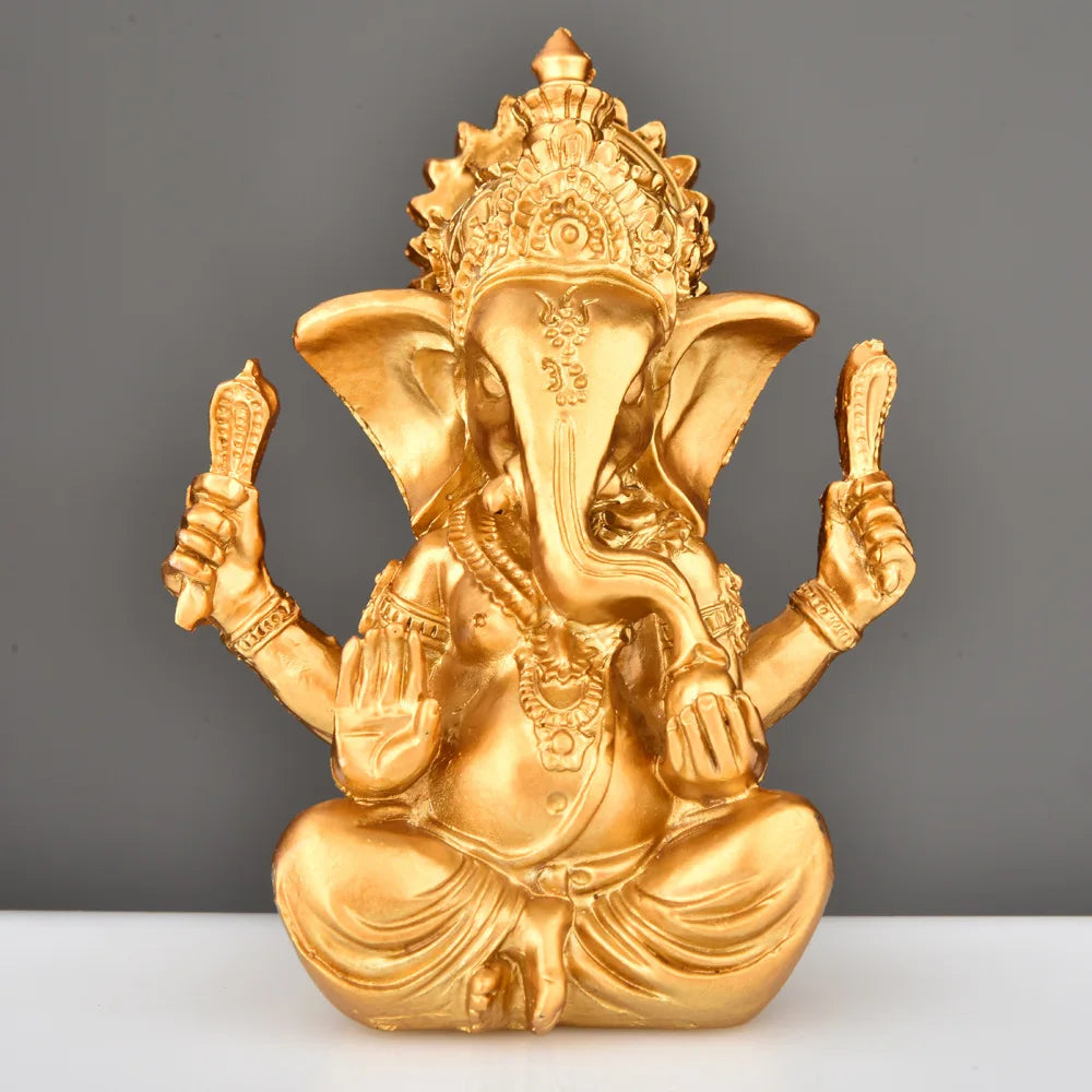 Statue de Ganesh – Sculpture Artisanale en Résine (9 cm)