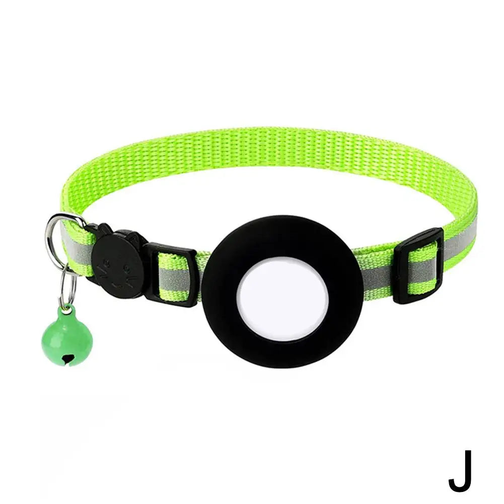 Collier chat pour AirTag avec grelot — réfléchissant et sécurisé