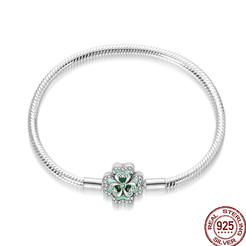 Bracelet en Argent 925 – Cœur Pavé Zircone & Infinity – 17 à 20 cm