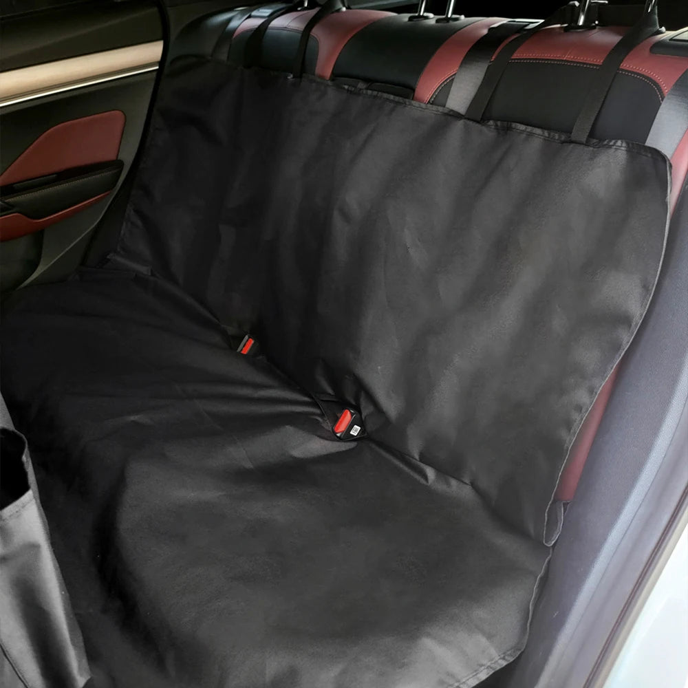 Housse de siège voiture type hamac pour chien — imperméable avec poche