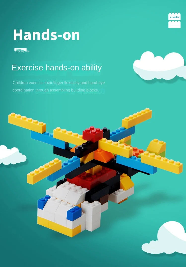 Blocs de Construction Créatifs DIY – Packs 300 / 1000 Pièces (Compatibles LEGO)