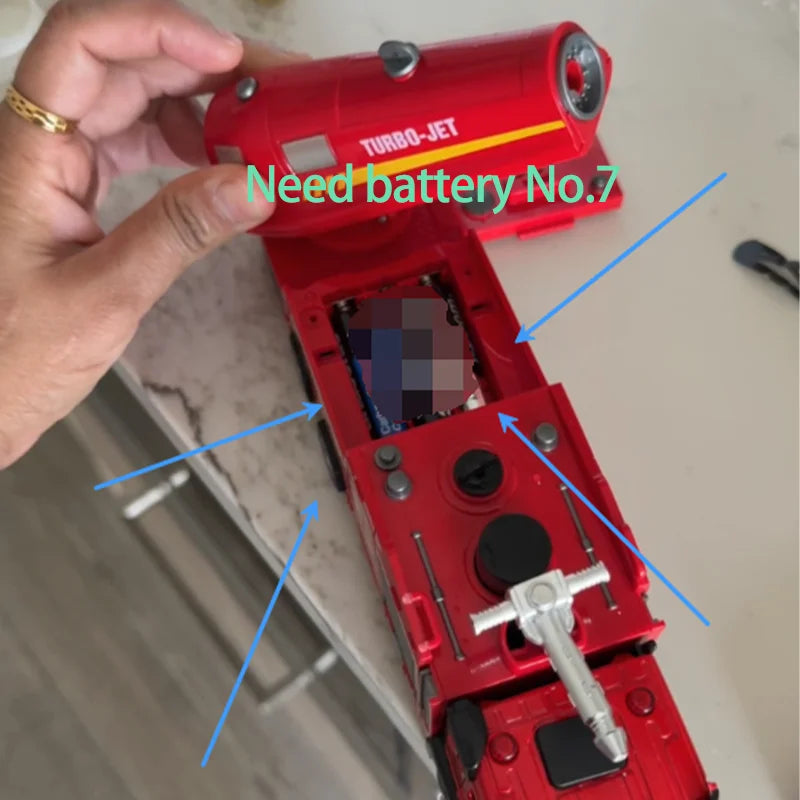 Camion de Pompier Jouet – Effets Lumière & Musique, Fonction Arrosage