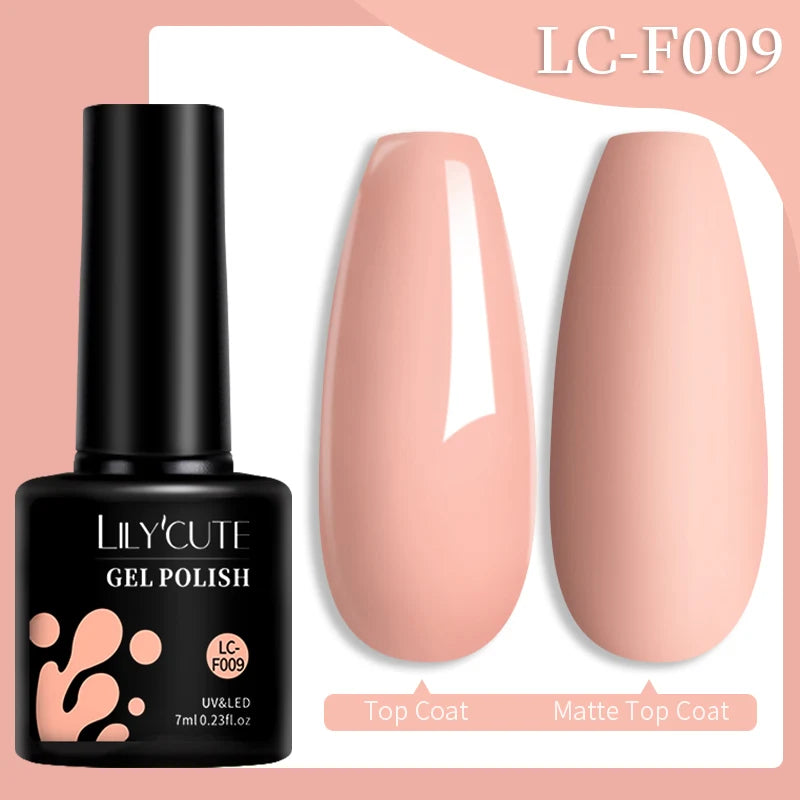 Vernis Gel LILYCUTE 7ml – Brun Foncé Collection Automne/Hiver – Brillance & Élégance Longue Tenue