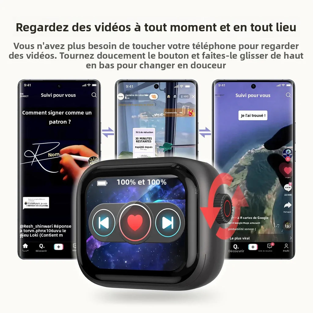 HTC NE40 – Écouteurs Bluetooth TWS AI Traducteur avec Écran HD