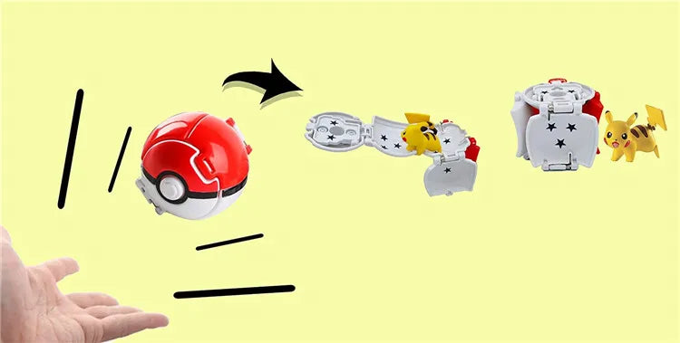 Figurines Pokéball Pokémon – Pikachu, Dracaufeu, Gengar, Tortank, etc. (Plusieurs modèles)