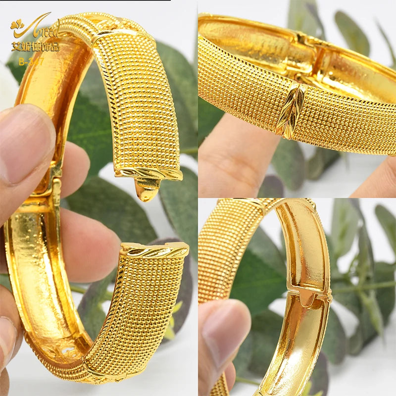 Bracelets Luxe Plaqué Or 24K – Style Dubaï, Indien & Africain