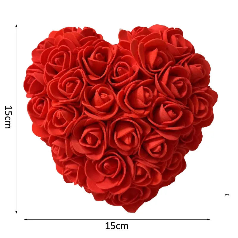 Boîte-Cadeau Rose Artificielle 15 cm – Coffret Romantique pour Saint-Valentin, Mariage & Décoration