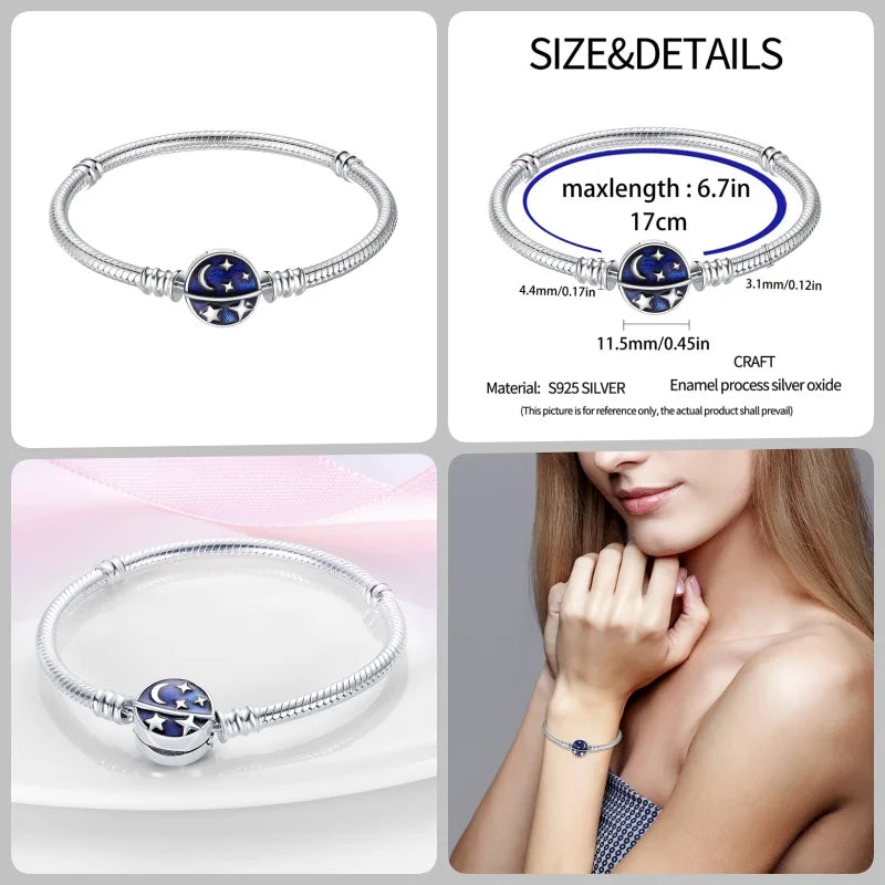 Bracelet en Argent 925 – Cœur Pavé Zircone & Infinity – 17 à 20 cm