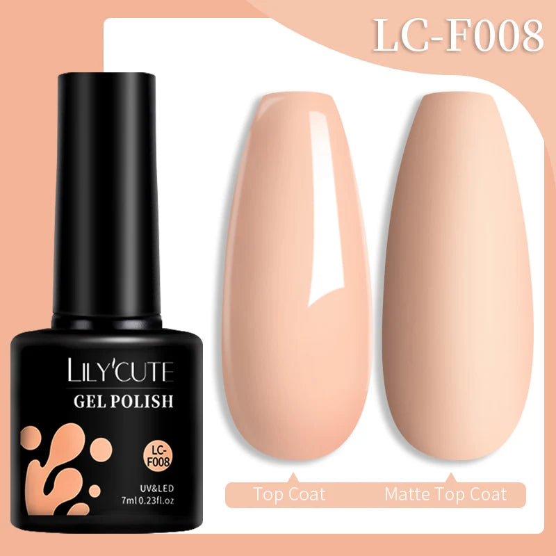 Vernis Gel LILYCUTE 7ml – Brun Foncé Collection Automne/Hiver – Brillance & Élégance Longue Tenue
