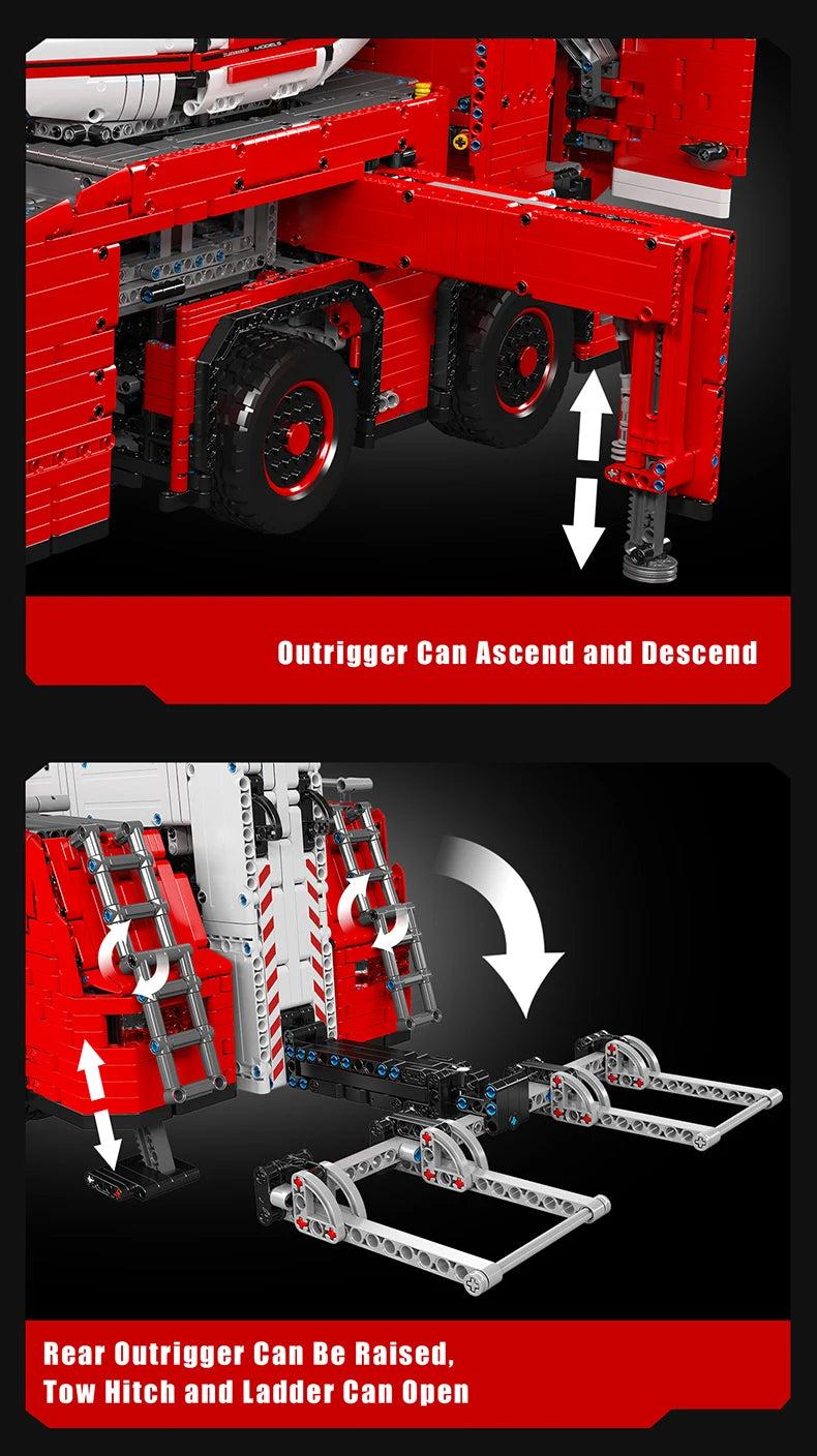 Mould King 19008 – Camion de Remorquage Télécommandé (Bloc Technique Compatible LEGO)
