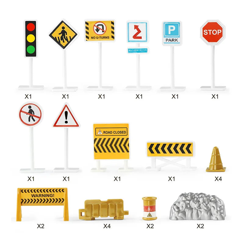 Jouets de Construction 10-en-1 – Camion Transporteur & Mini Véhicules