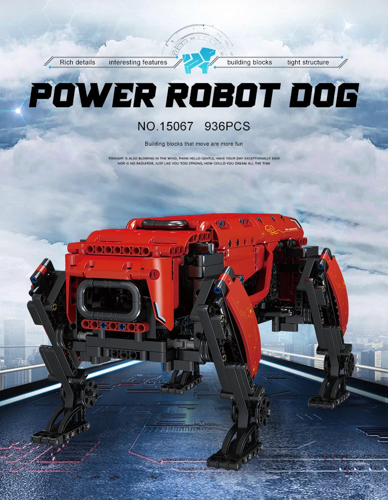 Mould King 15066 / 15067 – Robot Technique Motorisé RC “AlphaDog”