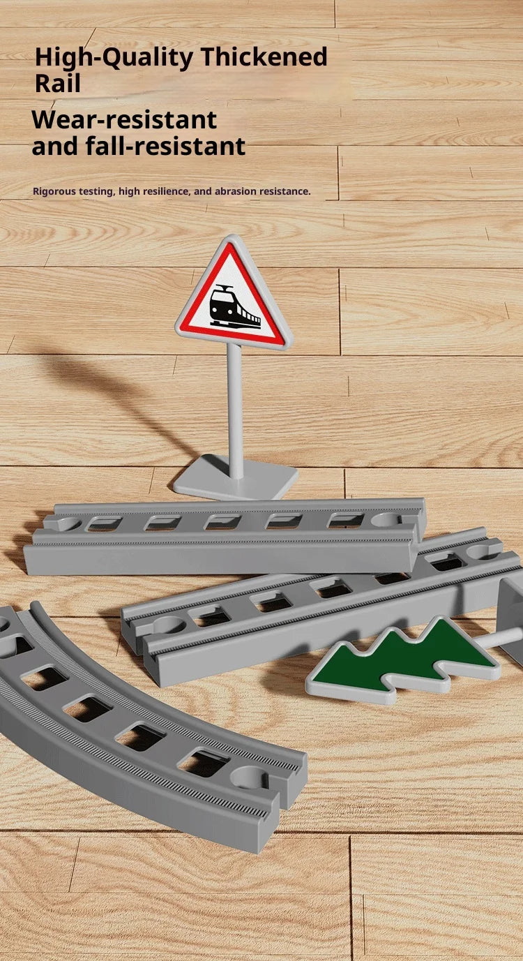 Ensemble de Train Électrique avec Piste – Modèle d’Assemblage & Véhicule à Grande Vitesse (64–119 PCS)