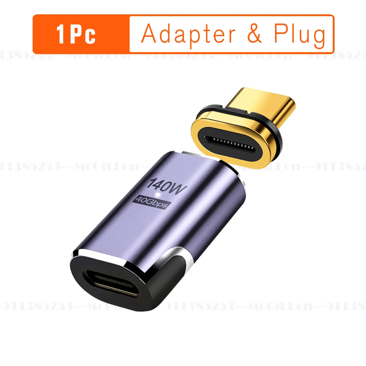 Adaptateur Magnétique USB-C USB4.0 / Thunderbolt 3 – 140W, 40Gbps, 8K