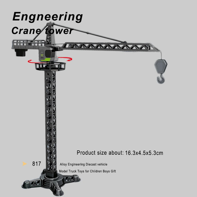 Véhicules de Chantier Moulés Sous Pression – 1:55 (10 Styles)