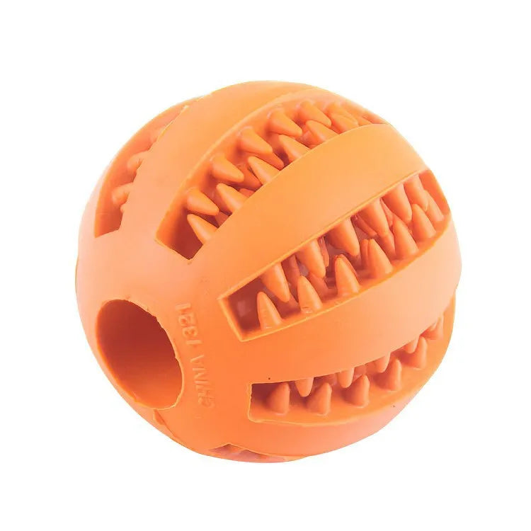 Balle distributrice de friandises pour chien et chat — nettoyage des dents