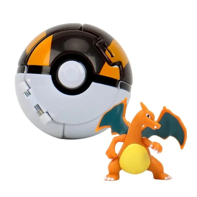 Figurines Pokéball Pokémon – Pikachu, Dracaufeu, Gengar, Tortank, etc. (Plusieurs modèles)