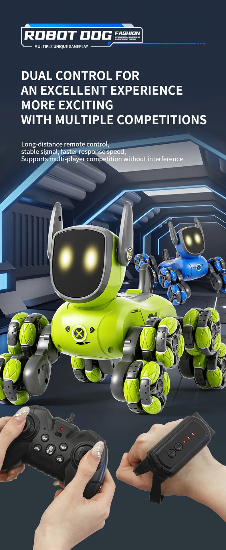 JJRC Q200 – Voiture RC Acrobatique 8 Roues à Détection Gestuelle & Commande Vocale