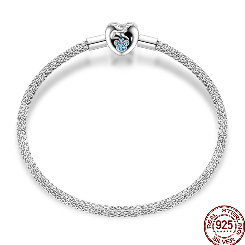 Bracelet en Argent 925 – Cœur Pavé Zircone & Infinity – 17 à 20 cm