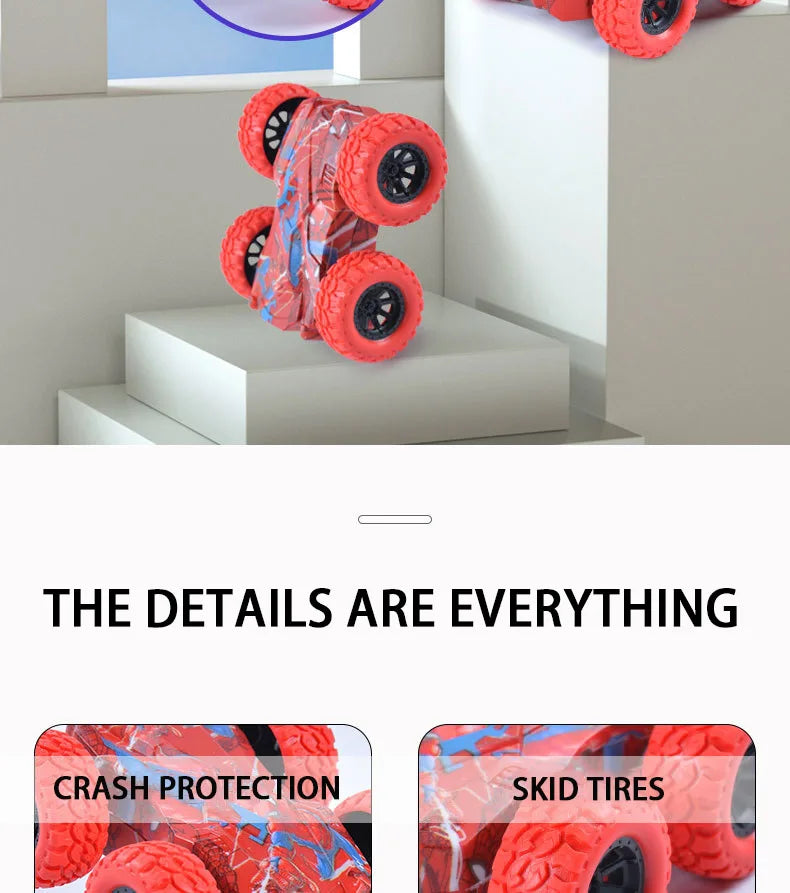 Voiture Jouet Double-Face Inertielle – Anti-Choc & Anti-Chute | Modèle Tout-Terrain Enfant