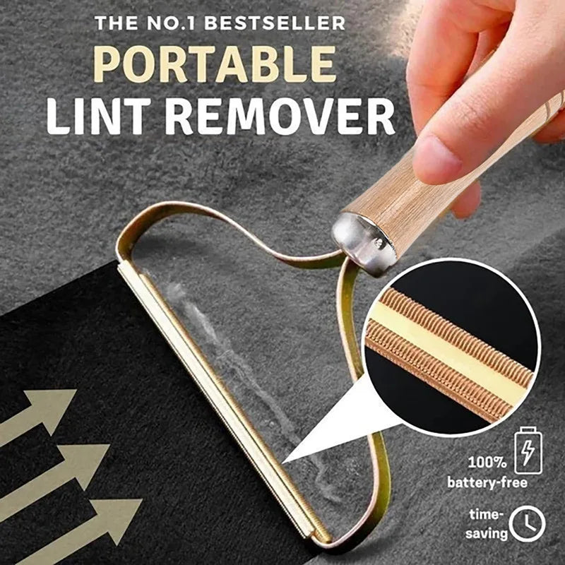 Brosse anti-poils manuelle portable — vêtements et canapé