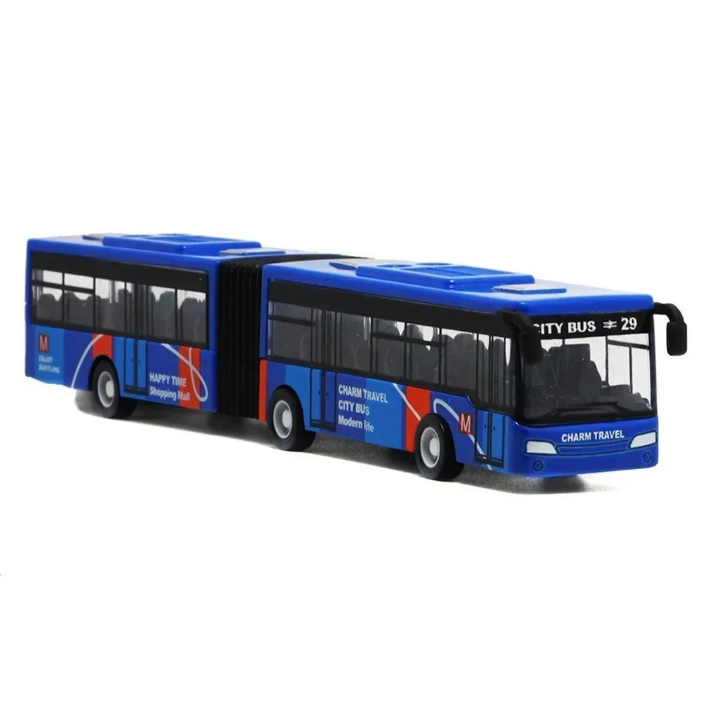 Bus de Ville 1:64 en Alliage – Modèle Express Urbain Rétractable