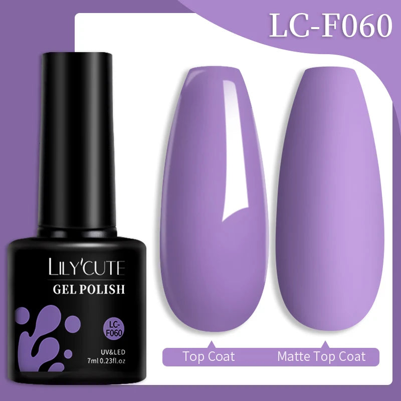 Vernis Gel LILYCUTE 7ml – Brun Foncé Collection Automne/Hiver – Brillance & Élégance Longue Tenue