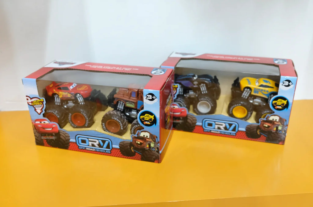 Ensemble de Véhicules Tout-Terrain à Double Inertie – Modèles Miniatures 1:55