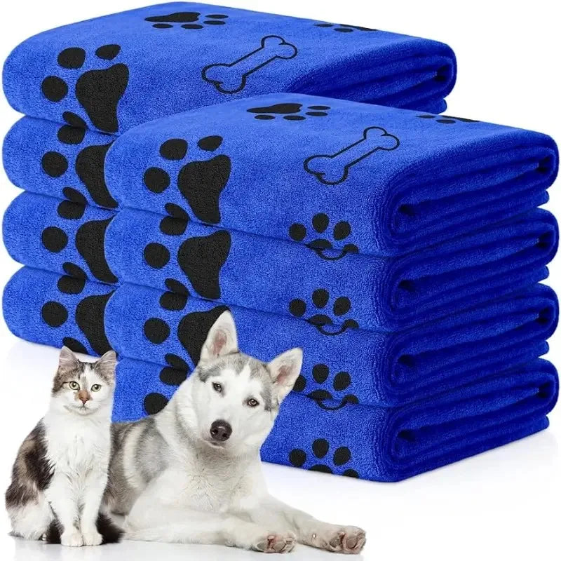 Serviette microfibre absorbante à séchage rapide pour chien