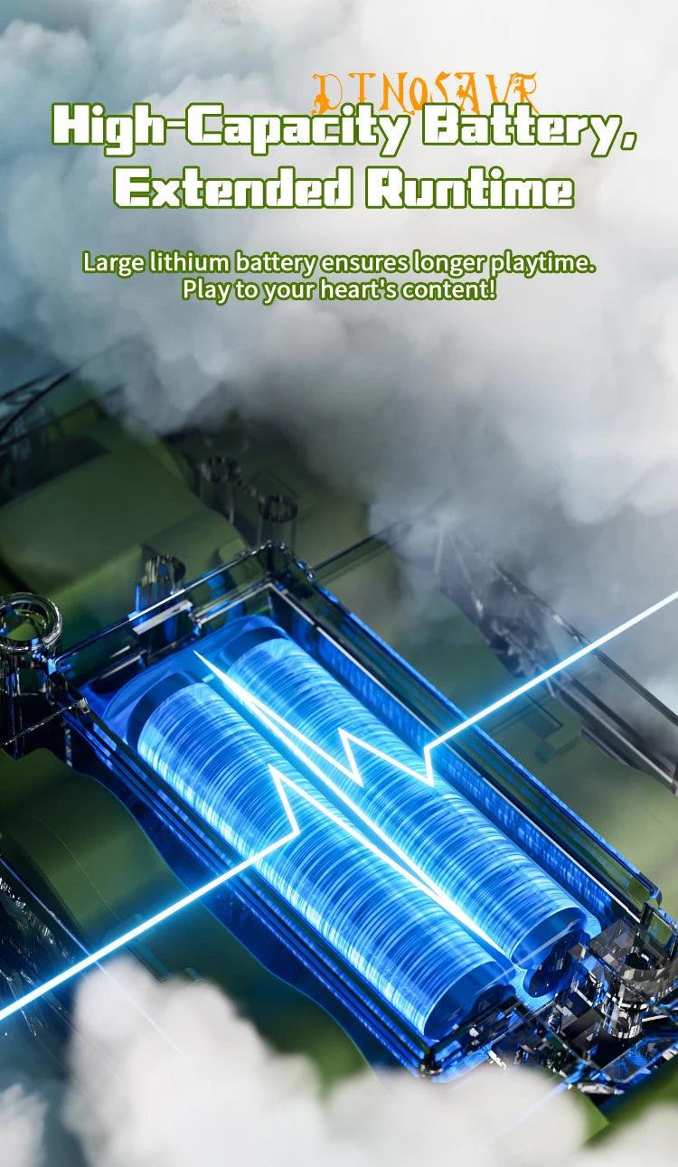 Dinosaure Y12 – 8WD, Bras Articulés, Dérive & Vapeur Brume