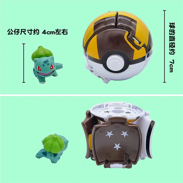 Figurines Pokéball Pokémon – Pikachu, Dracaufeu, Gengar, Tortank, etc. (Plusieurs modèles)