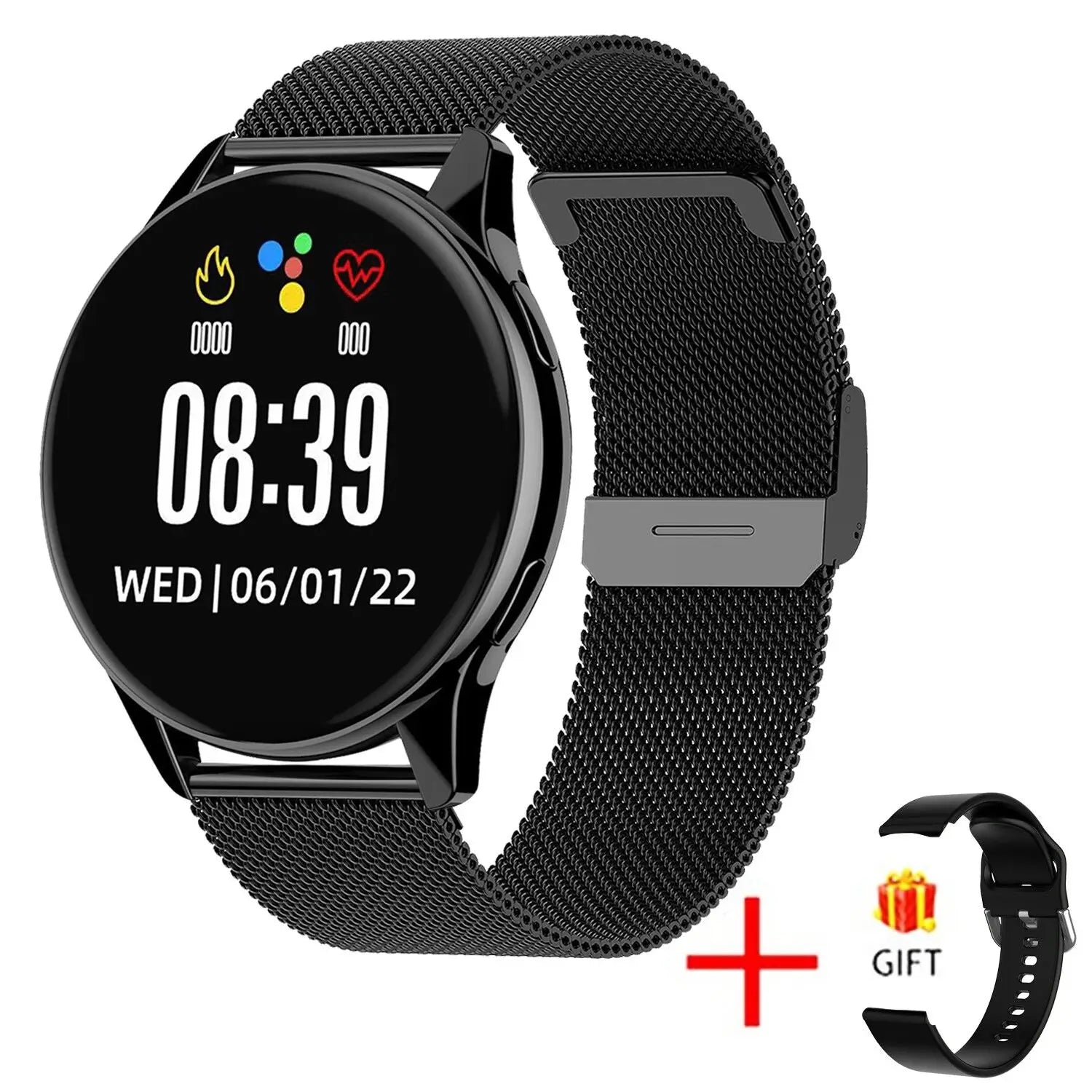 Montre Connectée LIGE – Appels Bluetooth & Charge Sans Fil (1.28’’ IP68 – 2025)