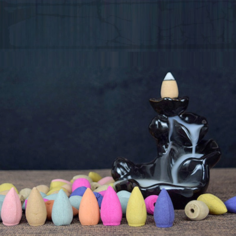 Cônes d’Encens Naturels à Reflux – Cascade de Fumée