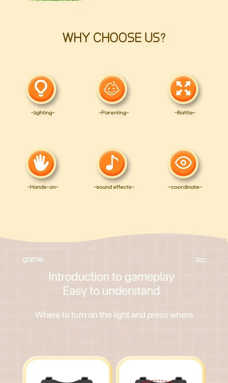 Square Memory Training – Machine de Jeu Flash Portative