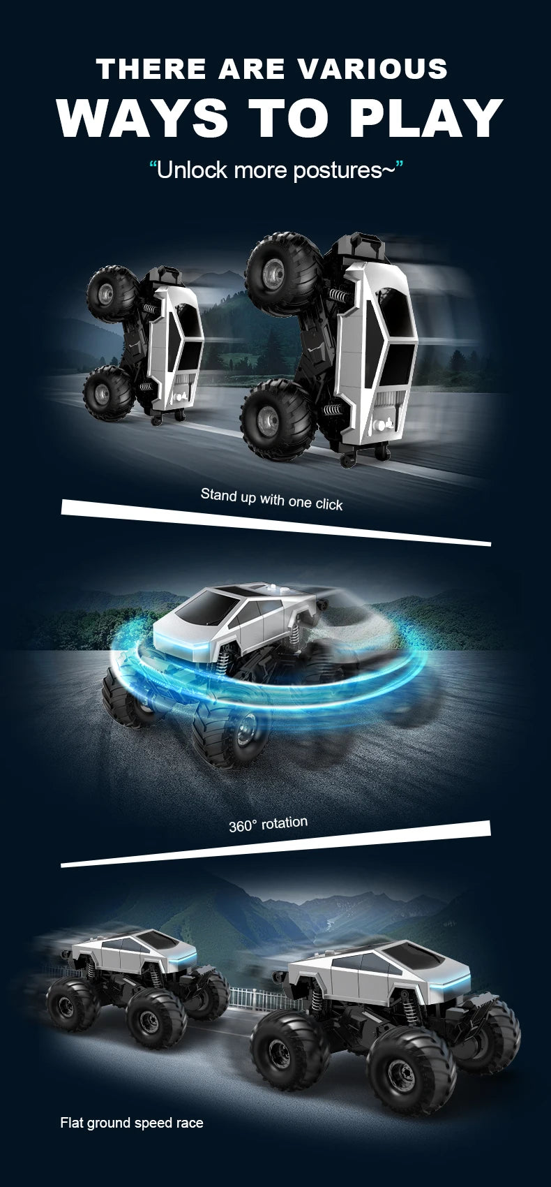 Véhicule Tout-Terrain Amphibie RC – 4x4 Télécommandé pour Enfants