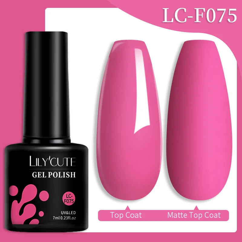 Vernis Gel LILYCUTE 7ml – Brun Foncé Collection Automne/Hiver – Brillance & Élégance Longue Tenue