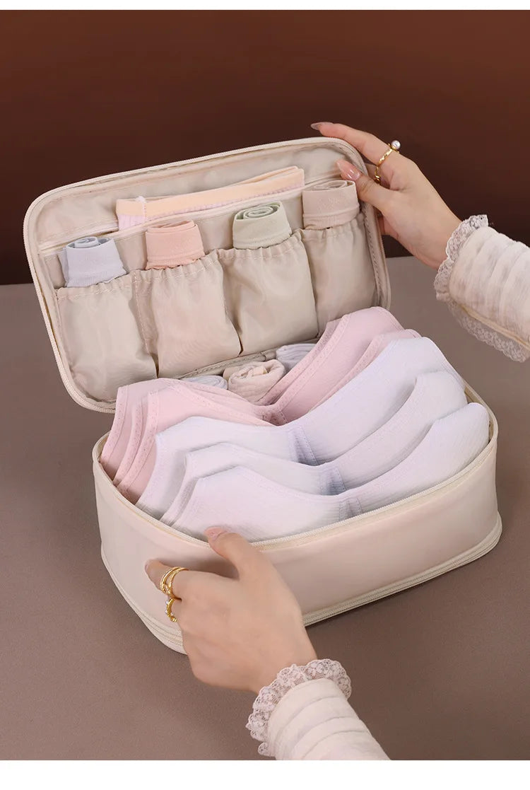 Sac de Rangement pour Sous-vêtements de Voyage – Double Couche & Imperméable