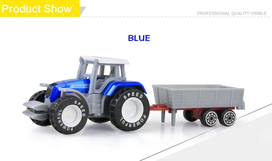 Mini Tracteur Agricole en Alliage – Modèle 1:64 pour Enfants