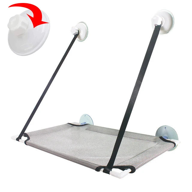 Hamac de fenêtre pour chat — ventouses, simple ou double couche