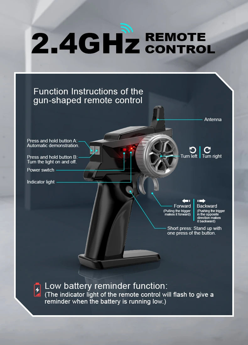 Véhicule Tout-Terrain Amphibie RC – 4x4 Télécommandé pour Enfants