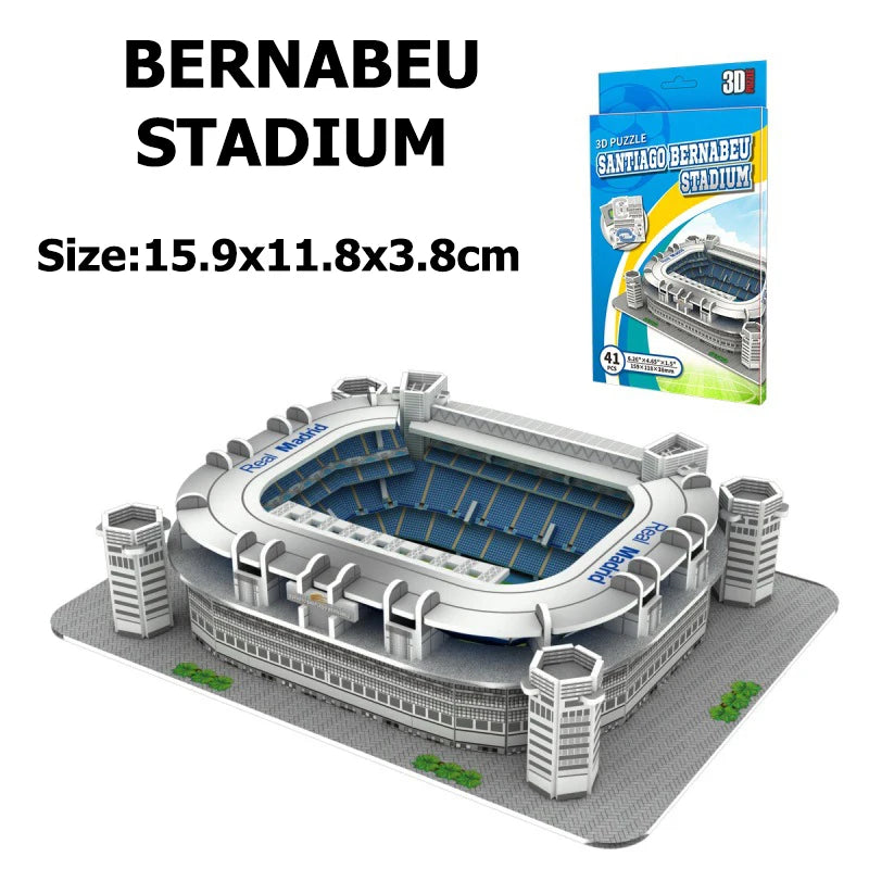 Terrain de Football Miniature 3D – Puzzle DIY • Stades du Monde