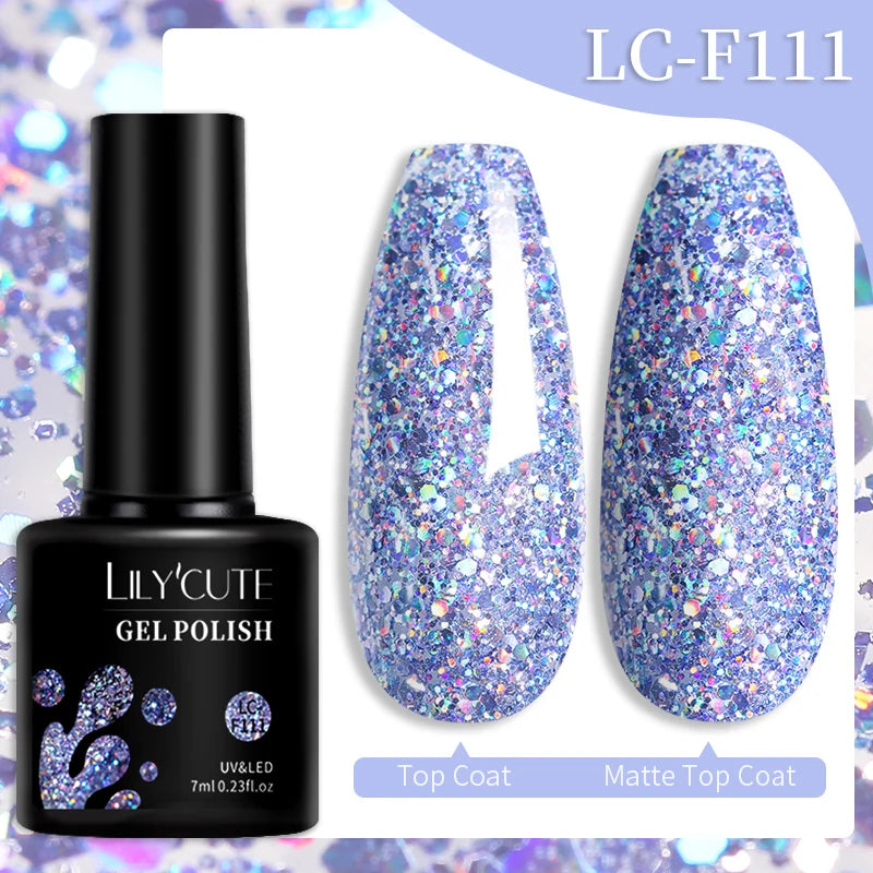 Vernis Gel LILYCUTE 7ml – Brun Foncé Collection Automne/Hiver – Brillance & Élégance Longue Tenue