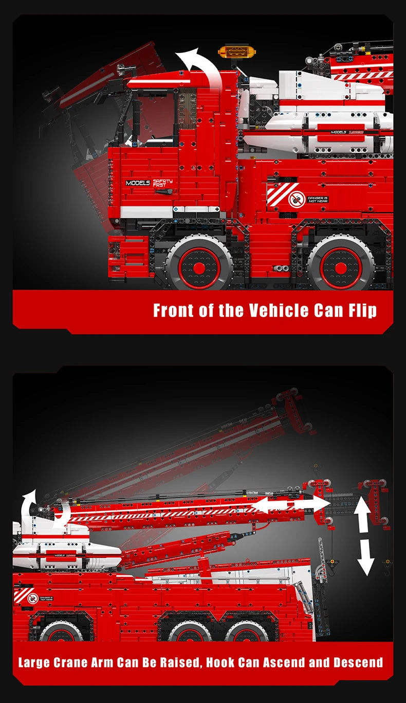 Mould King 19008 – Camion de Remorquage Télécommandé (Bloc Technique Compatible LEGO)