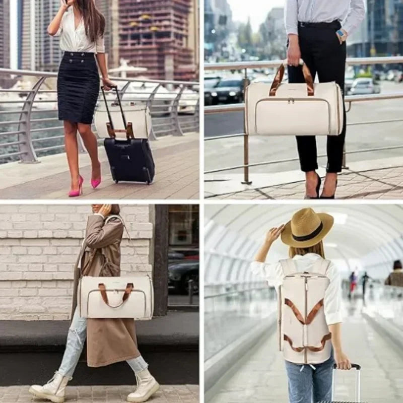 Sac de Voyage Convertible Costume 53L – Pliable, Résistant & Élégant (Nouvelle Mode 2025)