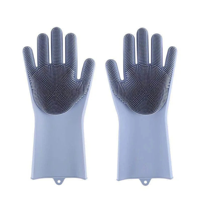 Gant de toilettage en silicone pour chien et chat — brossage et lavage
