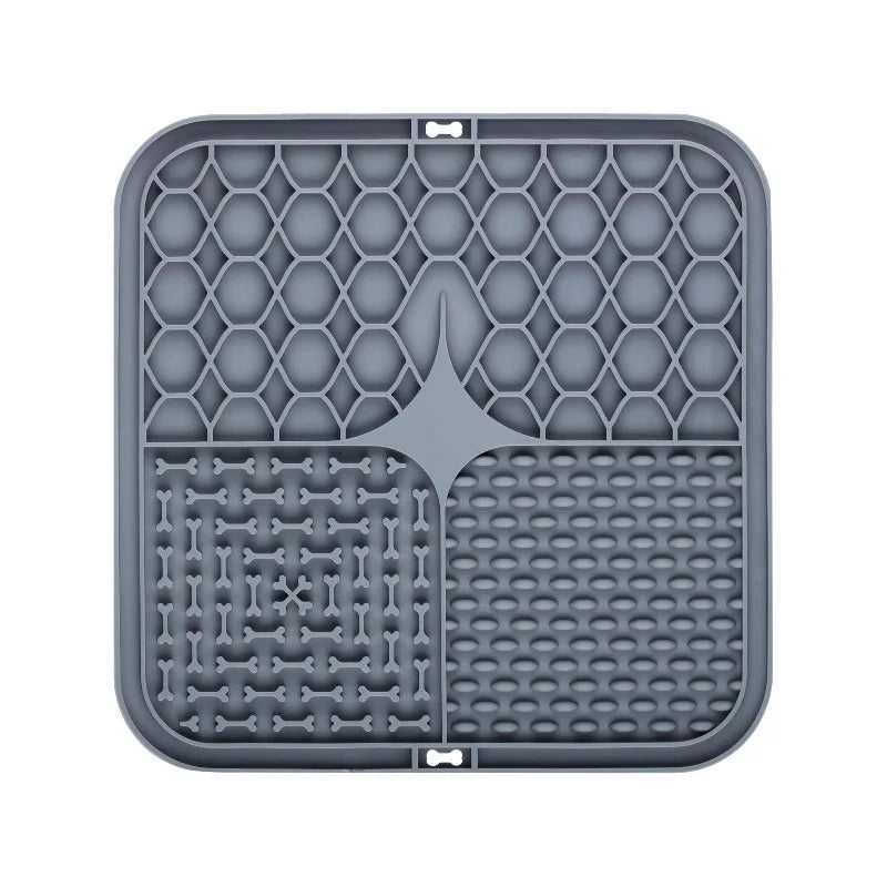 Tapis de léchage à ventouse pour chien et chat — silicone