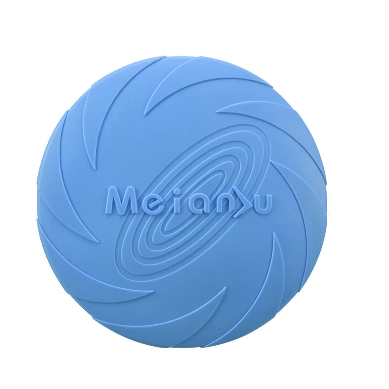 Frisbee en silicone souple pour chien — jouet à mâcher résistant