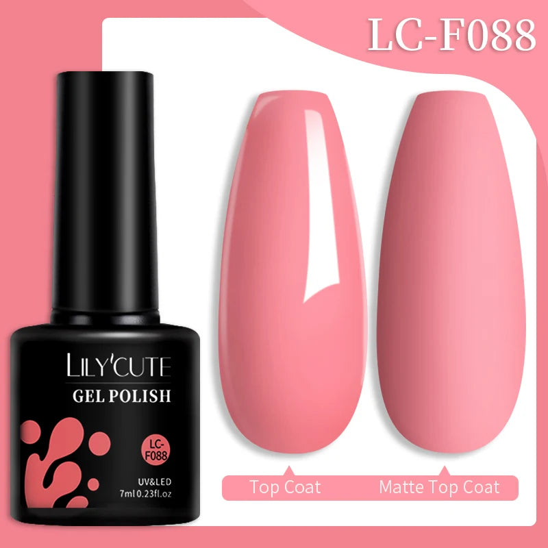 Vernis Gel LILYCUTE 7ml – Brun Foncé Collection Automne/Hiver – Brillance & Élégance Longue Tenue