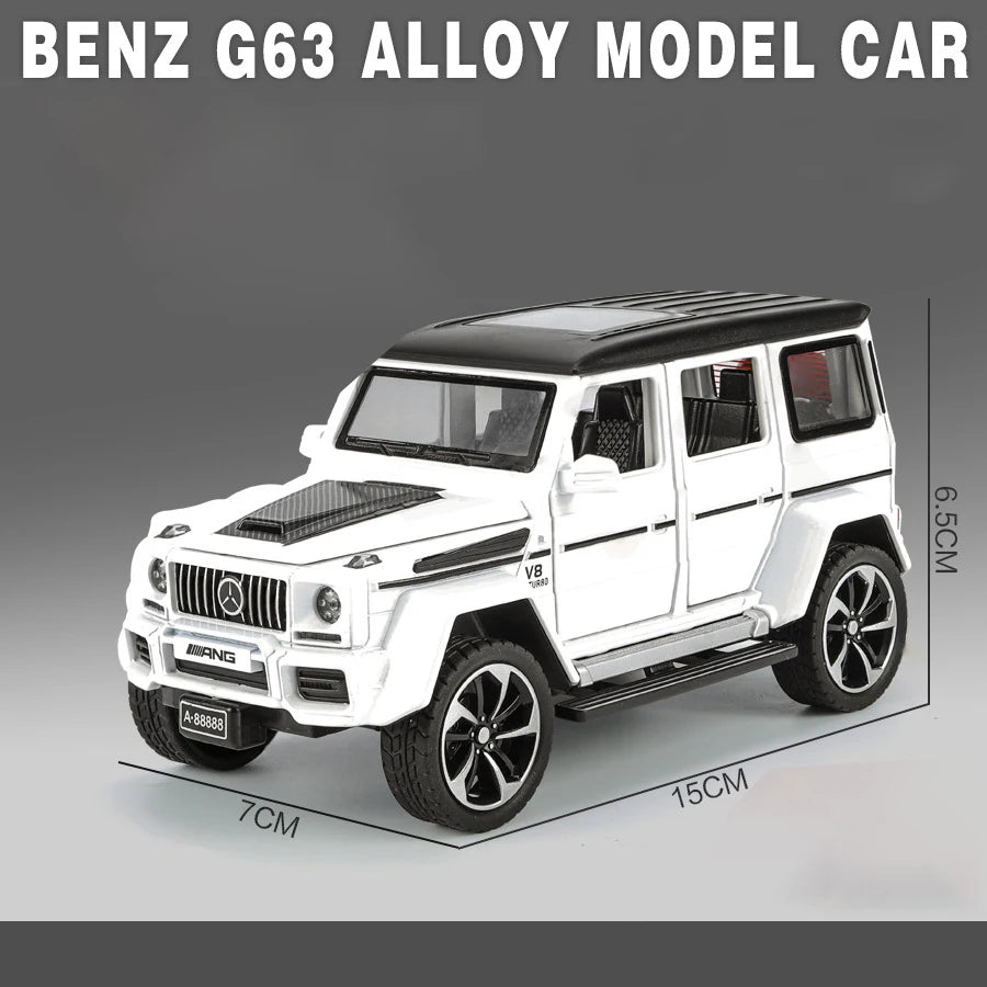 Mercedes-Benz G63 1:32 – Miniature Tout-Terrain Brabus Métal | Son & Lumière