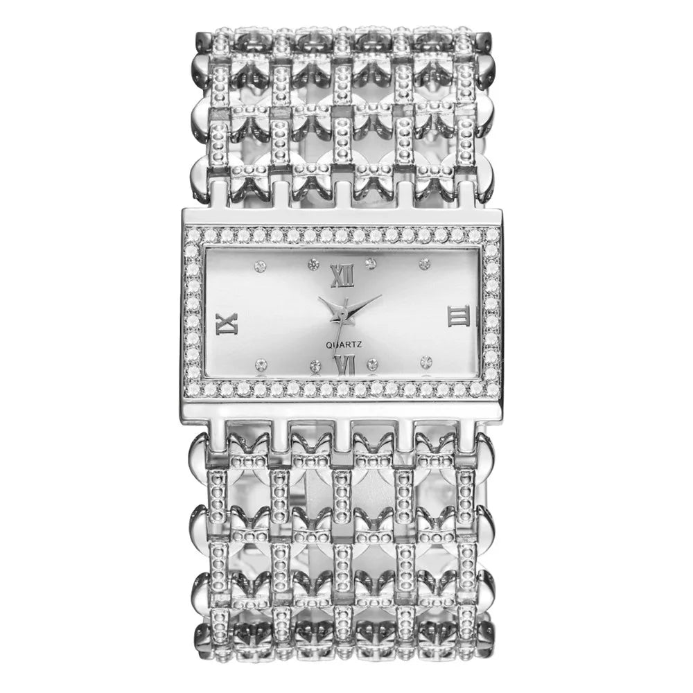Montre à Quartz de Luxe – Or Noble & Élégance Féminine